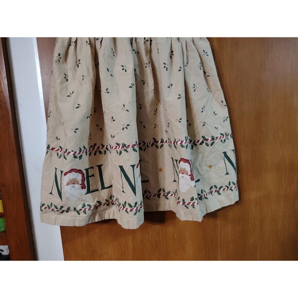 Vintage Handmade Christmas Toddler Dress Noel Santa See Description - Picture 3 of 8